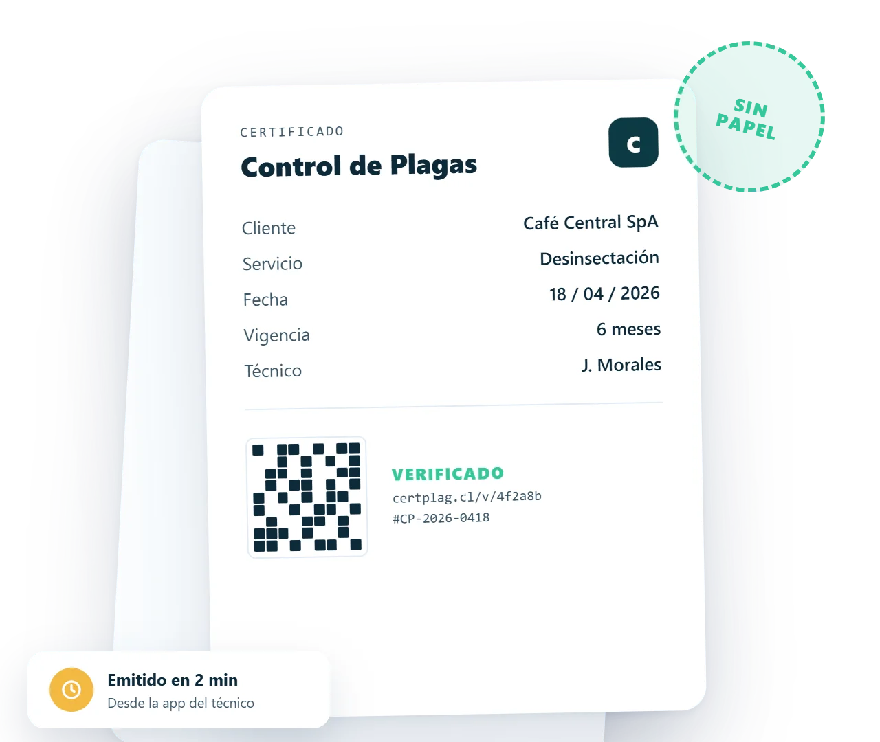 Plataforma integral Certplag para control de plagas