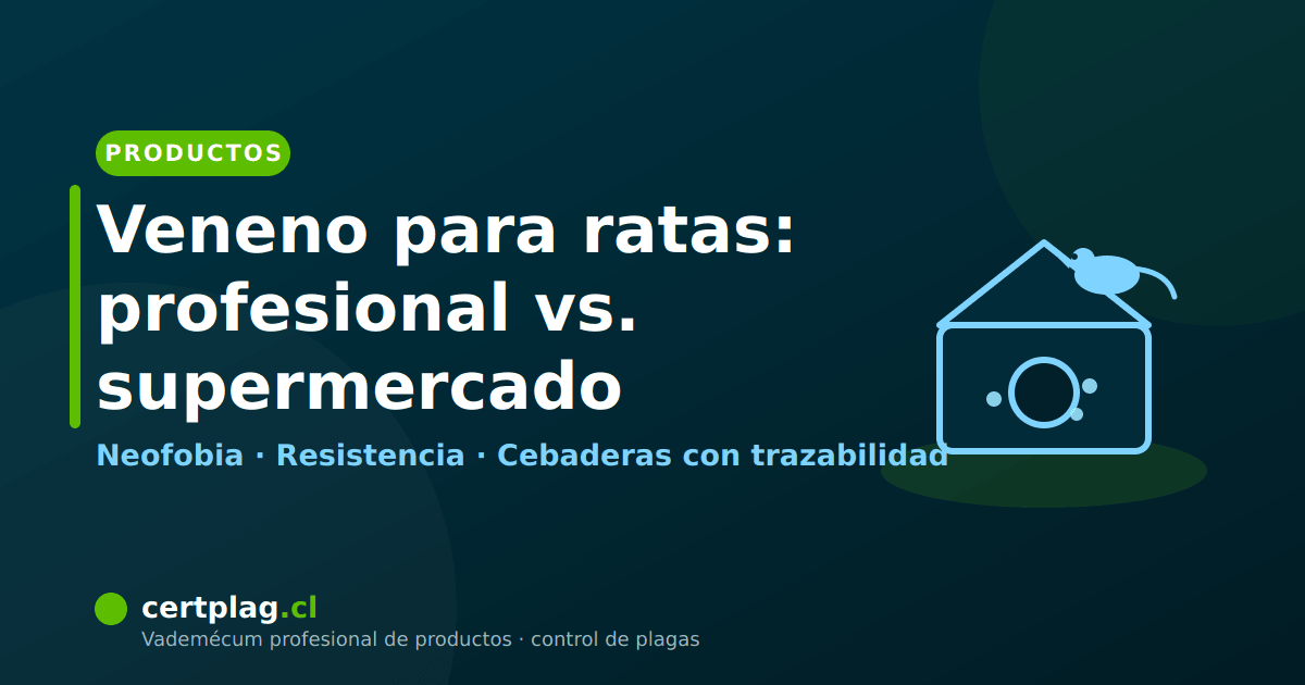 Veneno para ratas y ratones: qué usan los profesionales y por qué los cebos de supermercado fallan